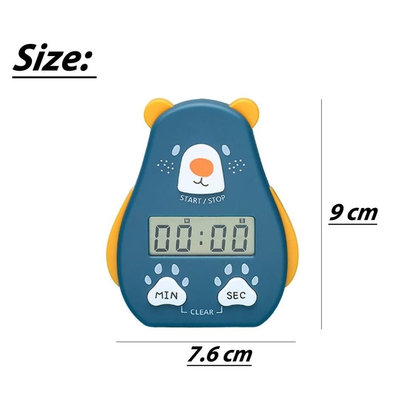 P Plus Fire P Plus Fire Digital Timer 99 Minutes Magnetic Digital Kitchen Timer Countdown Count up Timer with Large LED Display Timer for Cooking Classroom Time for Kids Teachers Dark Blue Pack of 1  - Image 2