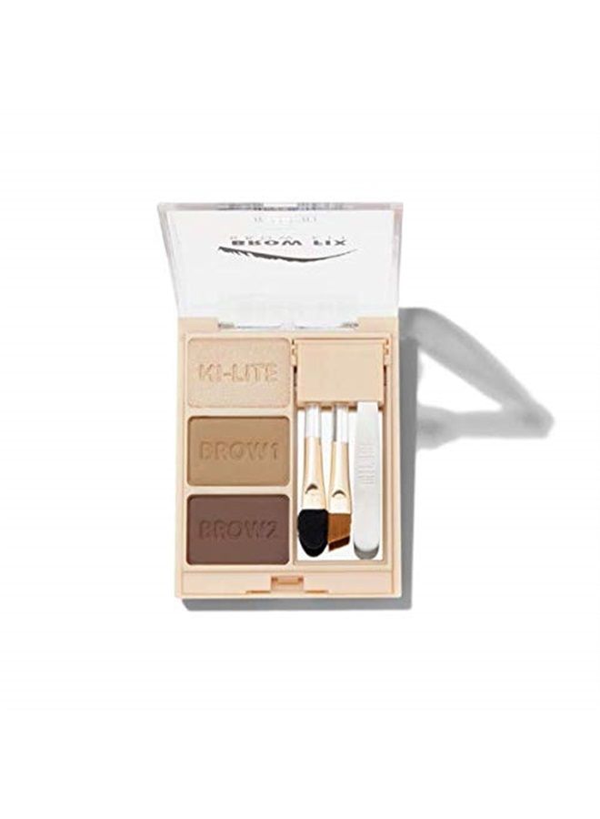 MILANI Brow Fix Kit - Vegan, Cruelty-Free Eyebrow Color that Fills and Shapes Brows (Medium) - Image 2
