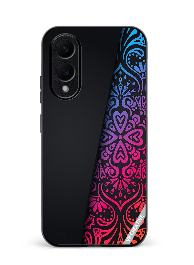 Protective Case Cover For Samsung Galaxy S25 Edge Mandala Design Multicolour