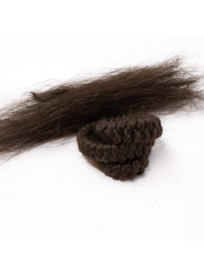 mehron مكياج شعر كريب ضفيرة 12 بوصة (بني غامق) - Image 1