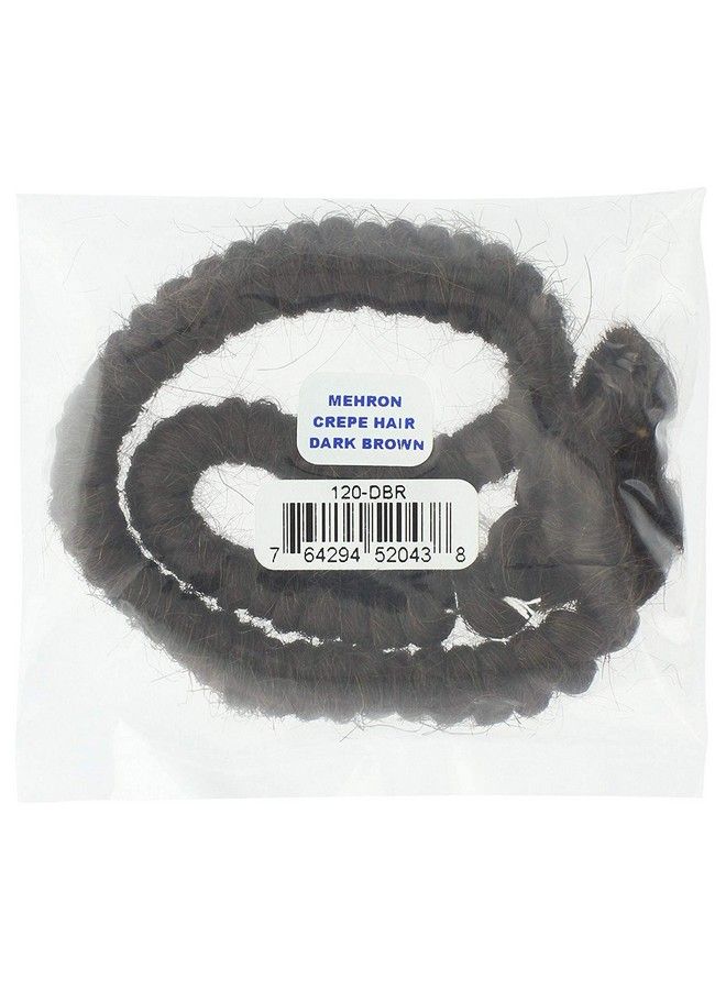 mehron مكياج شعر كريب ضفيرة 12 بوصة (بني غامق) - Image 4