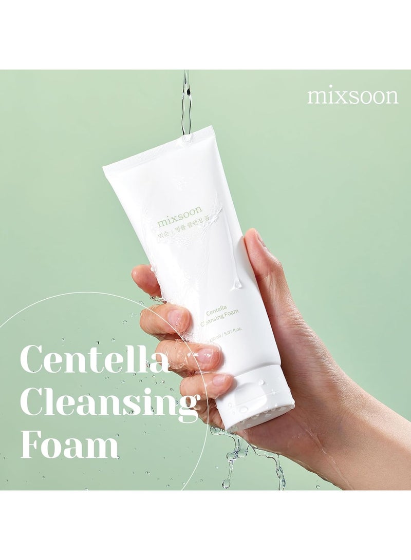 mixsoon Centella Cleansing Foam 5.07 fl oz/ 150ml,Low pH cleansing foam for soothing and moisturization  - Image 2