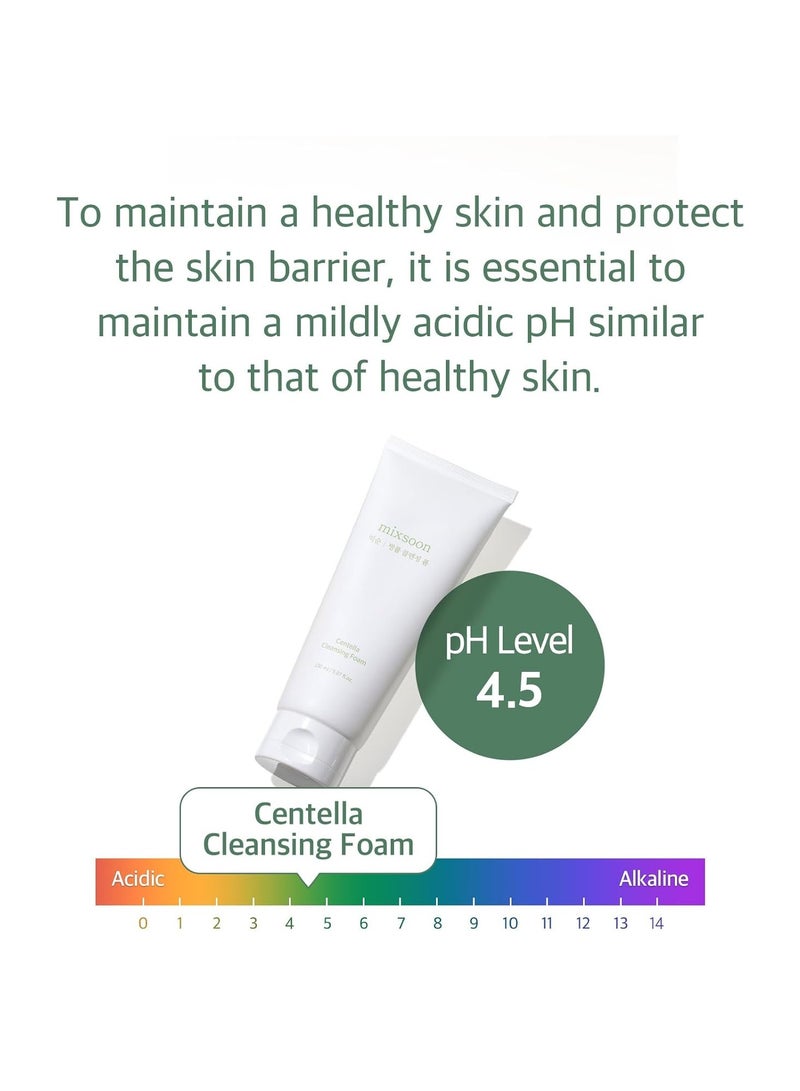 mixsoon Centella Cleansing Foam 5.07 fl oz/ 150ml,Low pH cleansing foam for soothing and moisturization  - Image 5