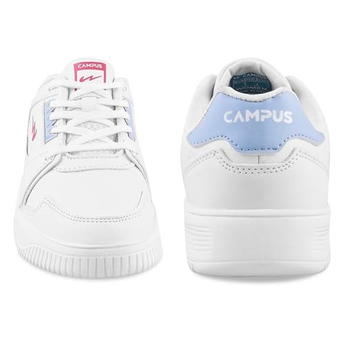 Campus Women's OG-L3 Sneakers WHT/L.Sky - 5UK/India - Image 3