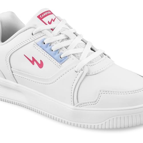 Campus Women's OG-L3 Sneakers WHT/L.Sky - 5UK/India - Image 4