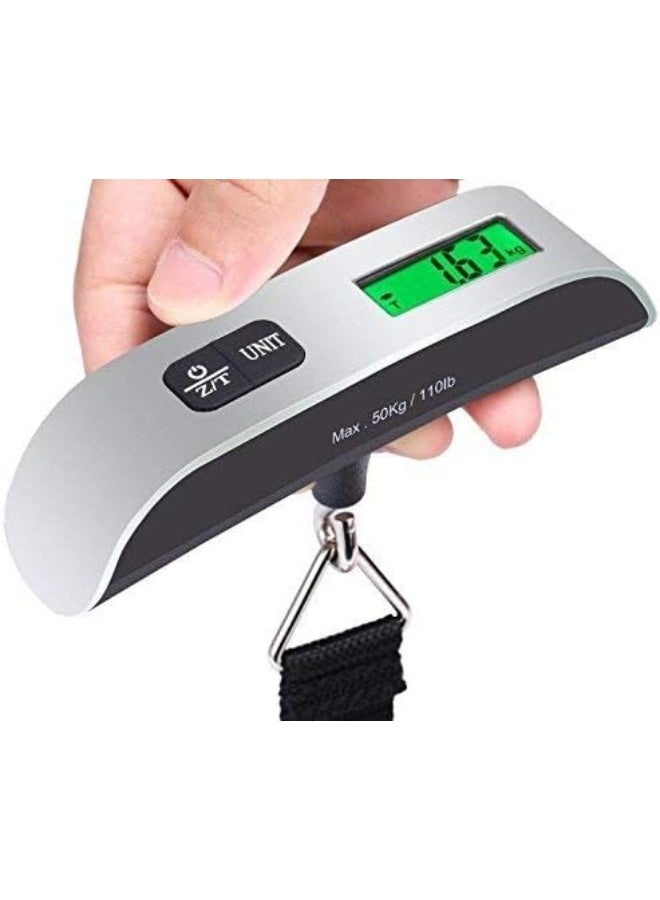 Digital Scales Portable Mini Digital Luggage Scale 50kg/110lb Electronic Scale for Travel Suitcase Luggage Hanging Scales Weighing Balance  - Image 3