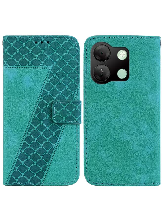 Zaboon Case For Infinix Smart 7 HD Seven-shaped Embossed Leather Phone Case - Image 1