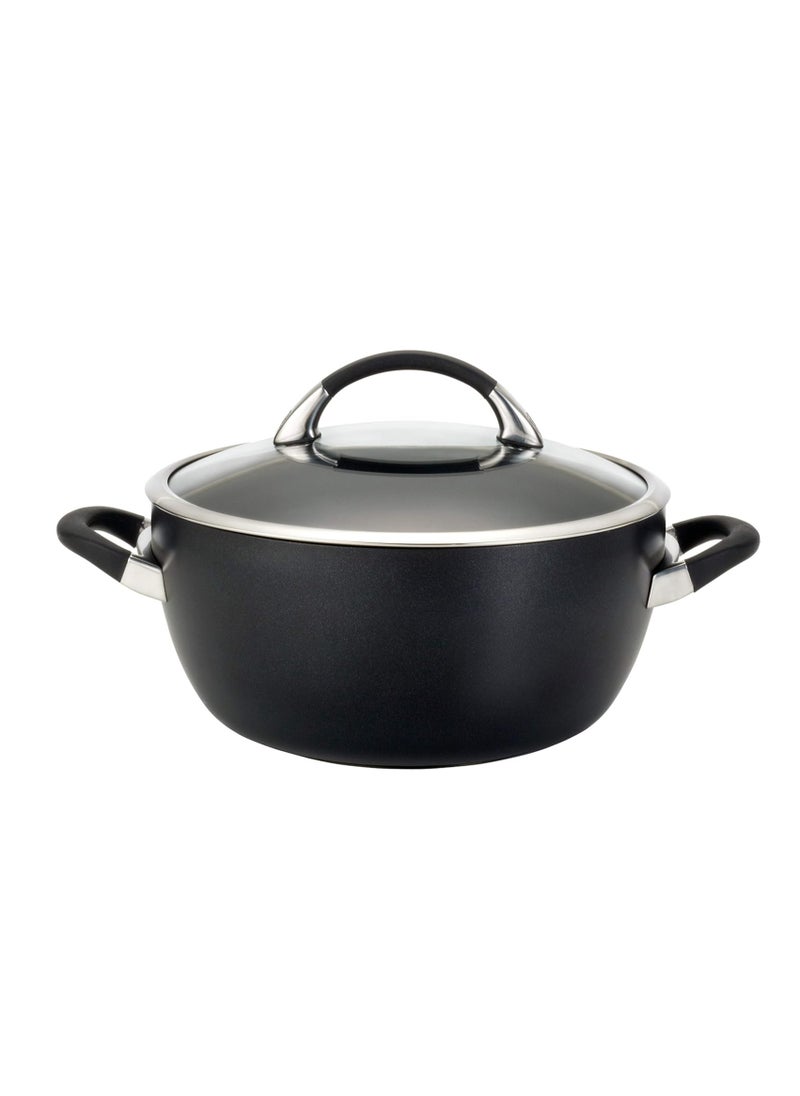 Circulon Circulon Symmetry Hard Anodized Nonstick Casserole Dish/Casserole Pan with Lid - 5.5 Quart, Black  - Image 1