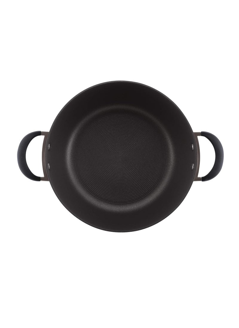 Circulon Circulon Symmetry Hard Anodized Nonstick Casserole Dish/Casserole Pan with Lid - 5.5 Quart, Black  - Image 2