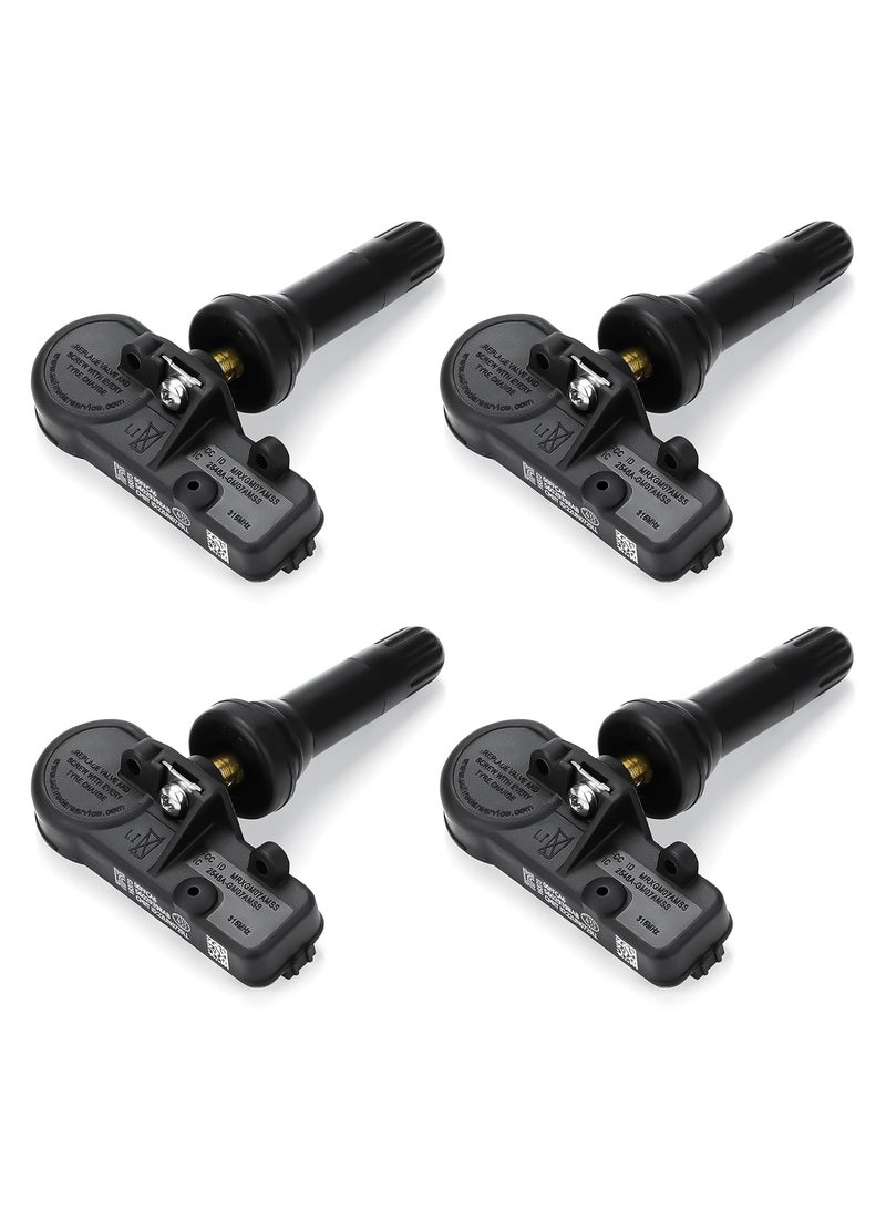 TPMS Tire Pressure Sensor 433MHz Fit 56029398AB, Fit for Jeep Grand Cherokee Wrangler, Fit for Dodge Charger Challenger, Fit for Chrysler/for Fiat/Ram 1500 2500 3500, Fit 68241067AB (4PCS) - Image 1