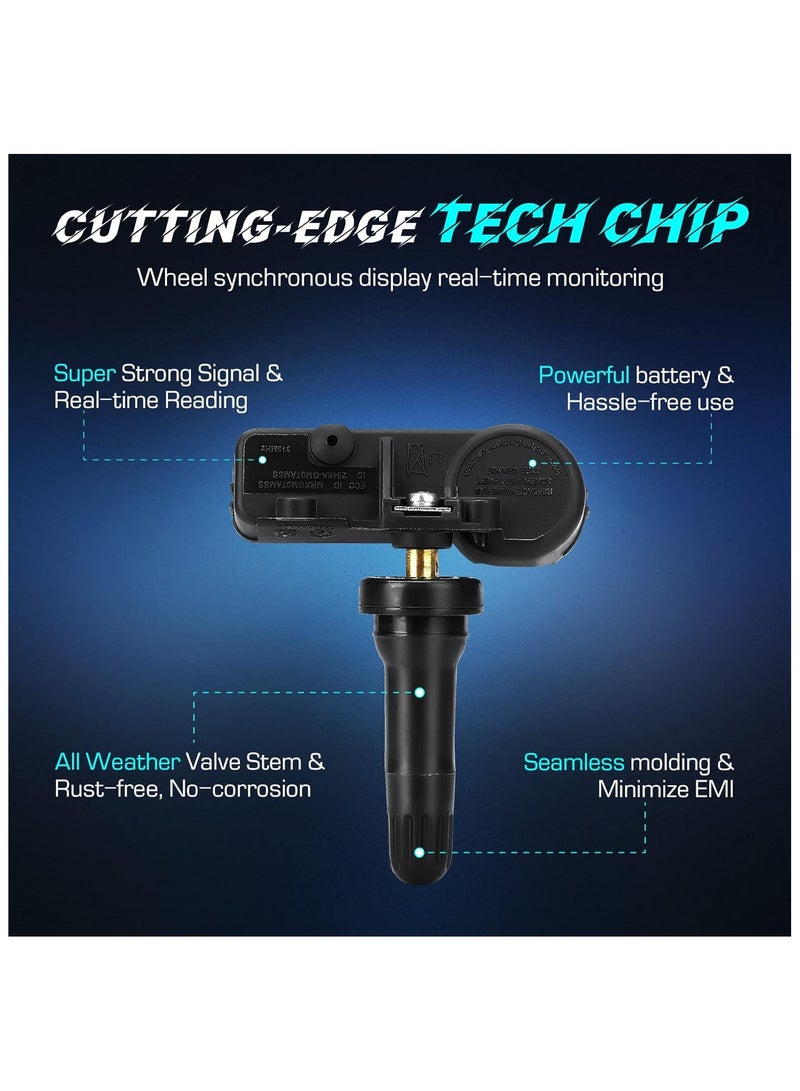 TPMS Tire Pressure Sensor 433MHz Fit 56029398AB, Fit for Jeep Grand Cherokee Wrangler, Fit for Dodge Charger Challenger, Fit for Chrysler/for Fiat/Ram 1500 2500 3500, Fit 68241067AB (4PCS) - Image 4