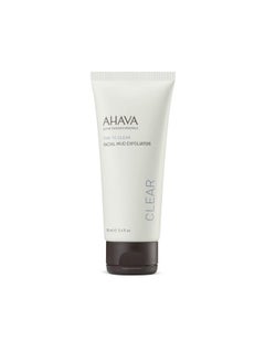 AHAVA AHAVA Time To Clear Facial Mud Exfoliator - Gentle mud-based scrub to purify, exfoliate & fresh the skin, unveils radiant, boosts skincare absorption, with Osmoter, Vitamin E & Dead Sea Mud, 3.4 Fl.Oz  - Image 1