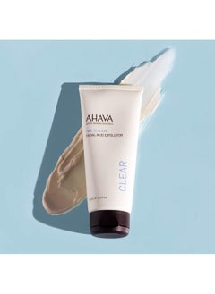 AHAVA AHAVA Time To Clear Facial Mud Exfoliator - Gentle mud-based scrub to purify, exfoliate & fresh the skin, unveils radiant, boosts skincare absorption, with Osmoter, Vitamin E & Dead Sea Mud, 3.4 Fl.Oz  - Image 4