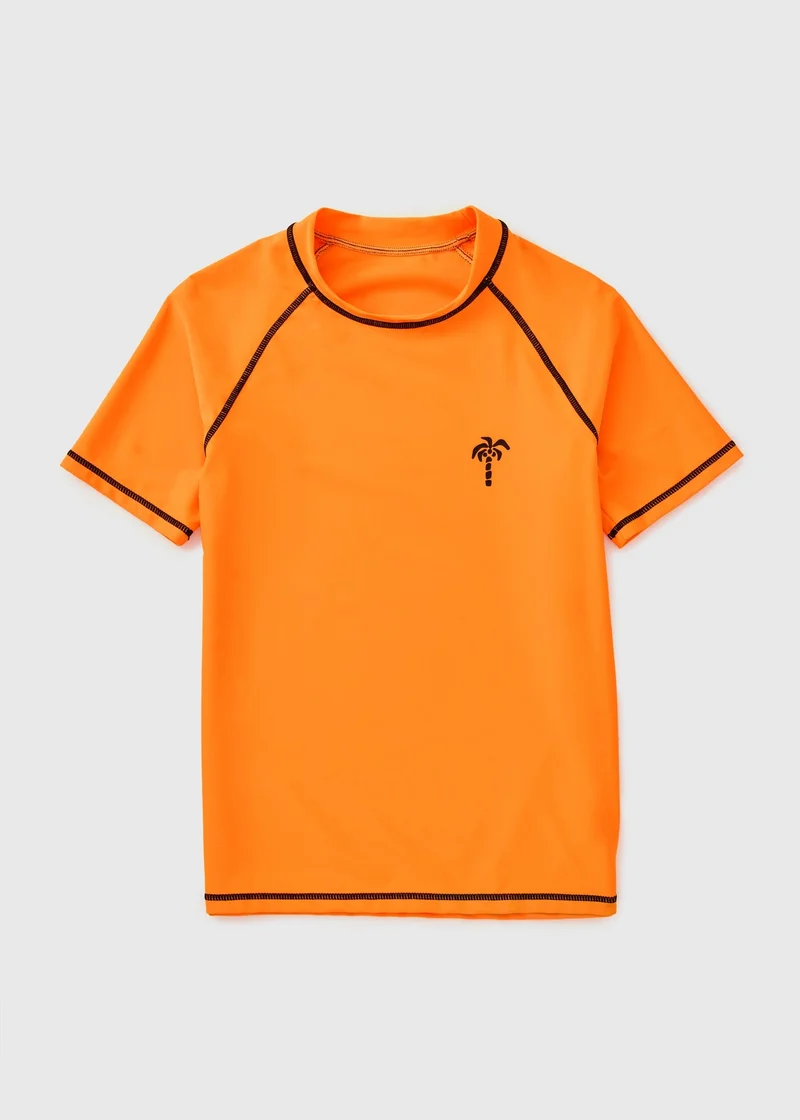 Matalan Boys Orange Rash Vest