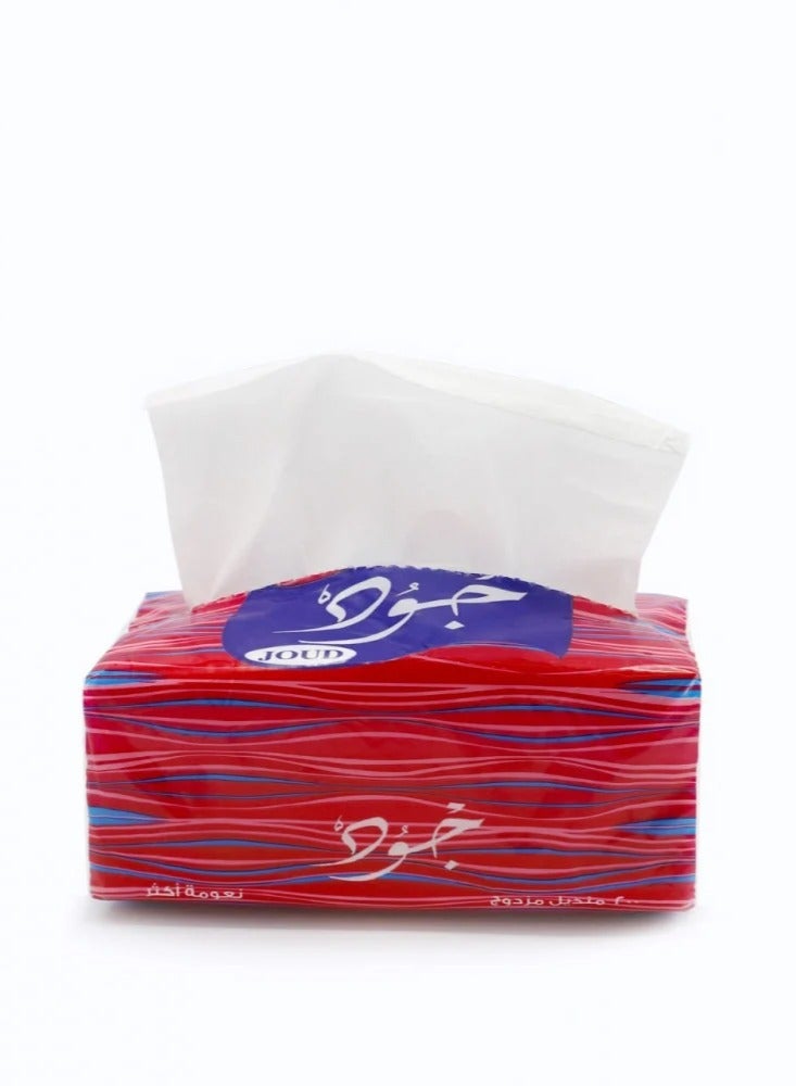 Joud Tissue Box 180 Double Tissue Pack of 10  - Image 2