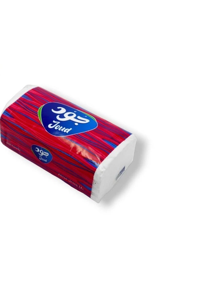 Joud Tissue Box 180 Double Tissue Pack of 10  - Image 3