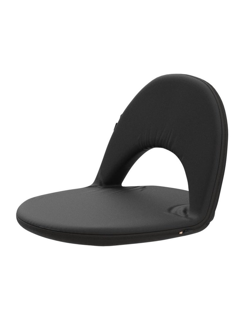 كرسي أرضي عالي الجودة قابل للطي والمحمول - أسود - Image 5