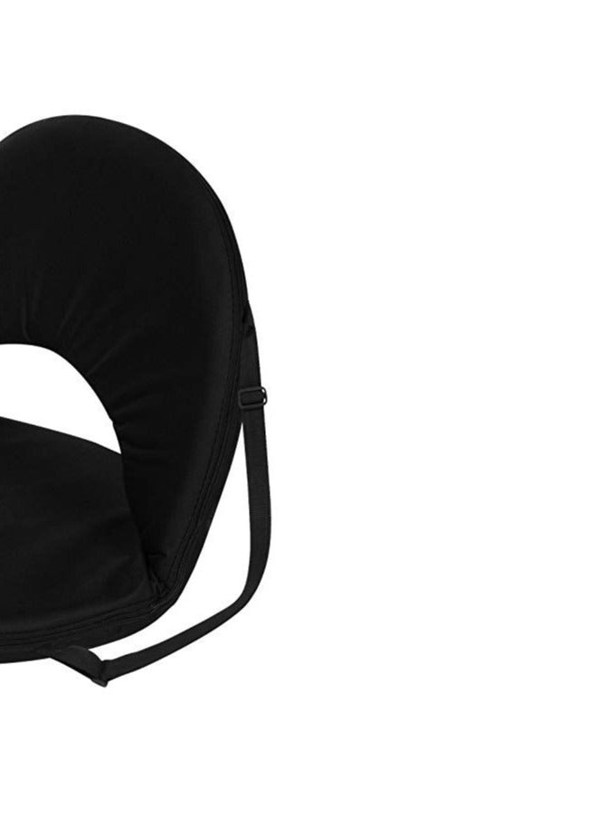 كرسي أرضي عالي الجودة قابل للطي والمحمول - أسود - Image 4