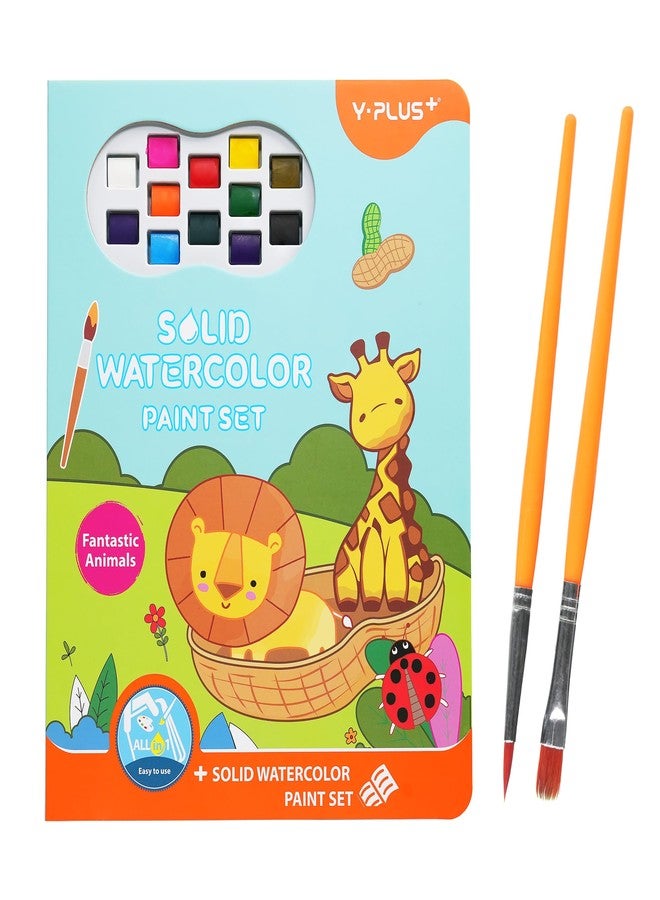 YPLUS Watercolor Paint Set, All in one Painting Books for Toddlers, Mess Free Coloring Books for Kids, Magic Book Art Craft Supplies with Brush Christmas Stocking Stuffers for Kids Toddler - Image 1