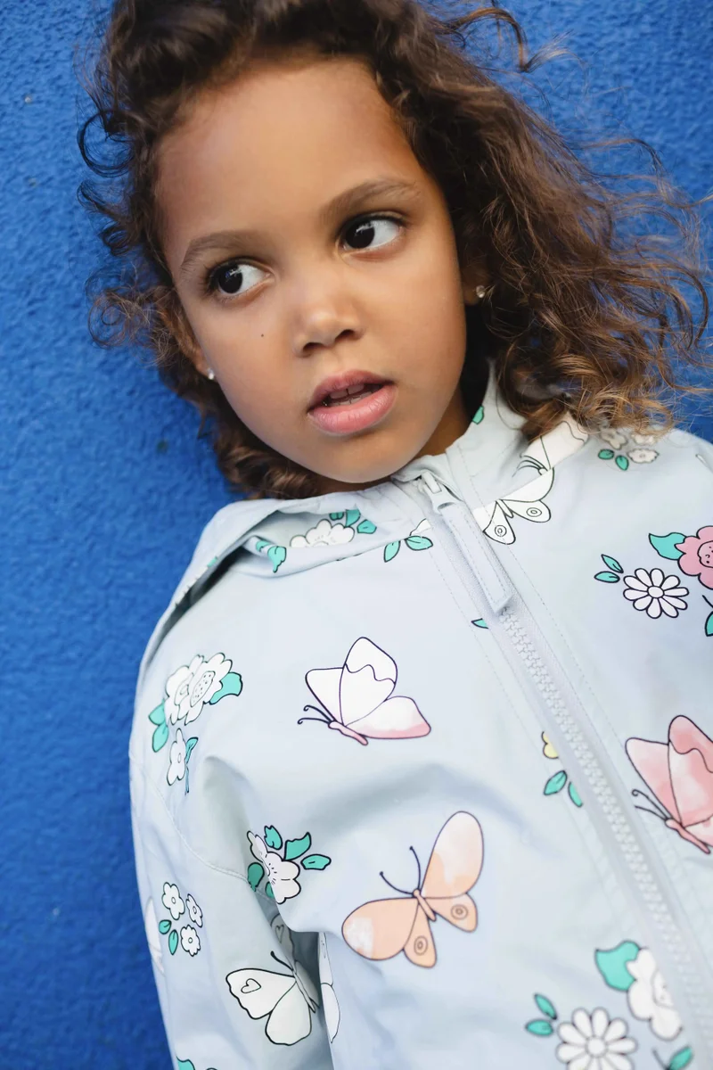 Holly & Beau Girls flower colour changing raincoat