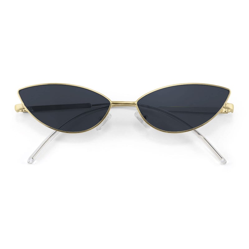 FEISEDY FEISEDY Fashion Designer Sunglasses Retro Small Petals Shape Arc Temple Design B2298  - Image 1