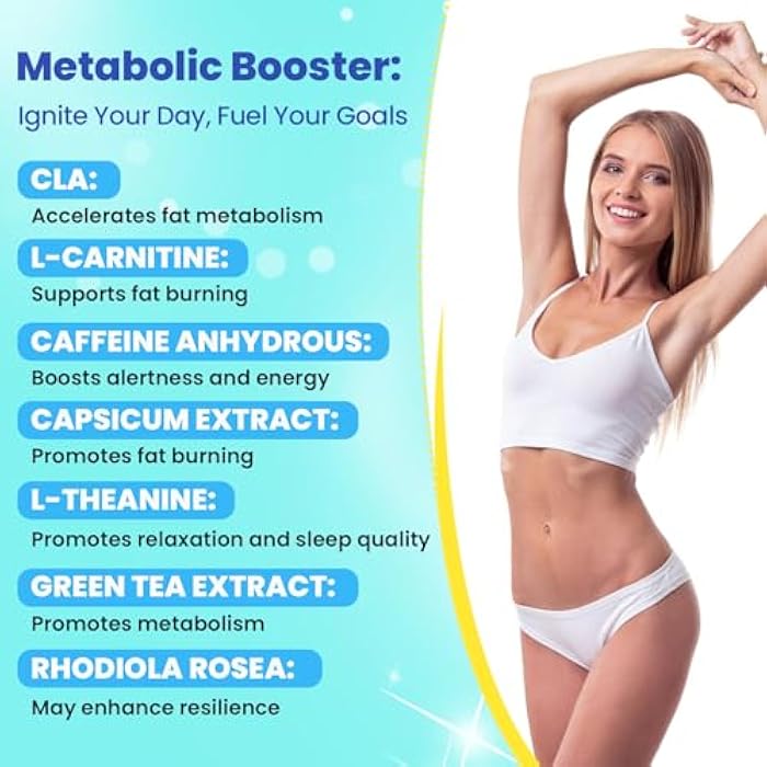 LivLyLuxe مكمل PhenFit-Maxx لفقدان الوزن - مثبط للشهية وحبوب الحمية - معزز لعملية الأيض مع CLA و L-Carnitine، مكملات فقدان الوزن للنساء والرجال - Image 4