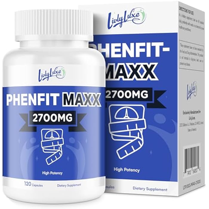 LivLyLuxe مكمل PhenFit-Maxx لفقدان الوزن - مثبط للشهية وحبوب الحمية - معزز لعملية الأيض مع CLA و L-Carnitine، مكملات فقدان الوزن للنساء والرجال - Image 1
