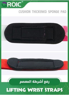 GROIC Lifting Straps for Weightlifting, Weight Gym Power Workouts Wrist Padded,Home Deadlift Straps,Exercise  - Image 3