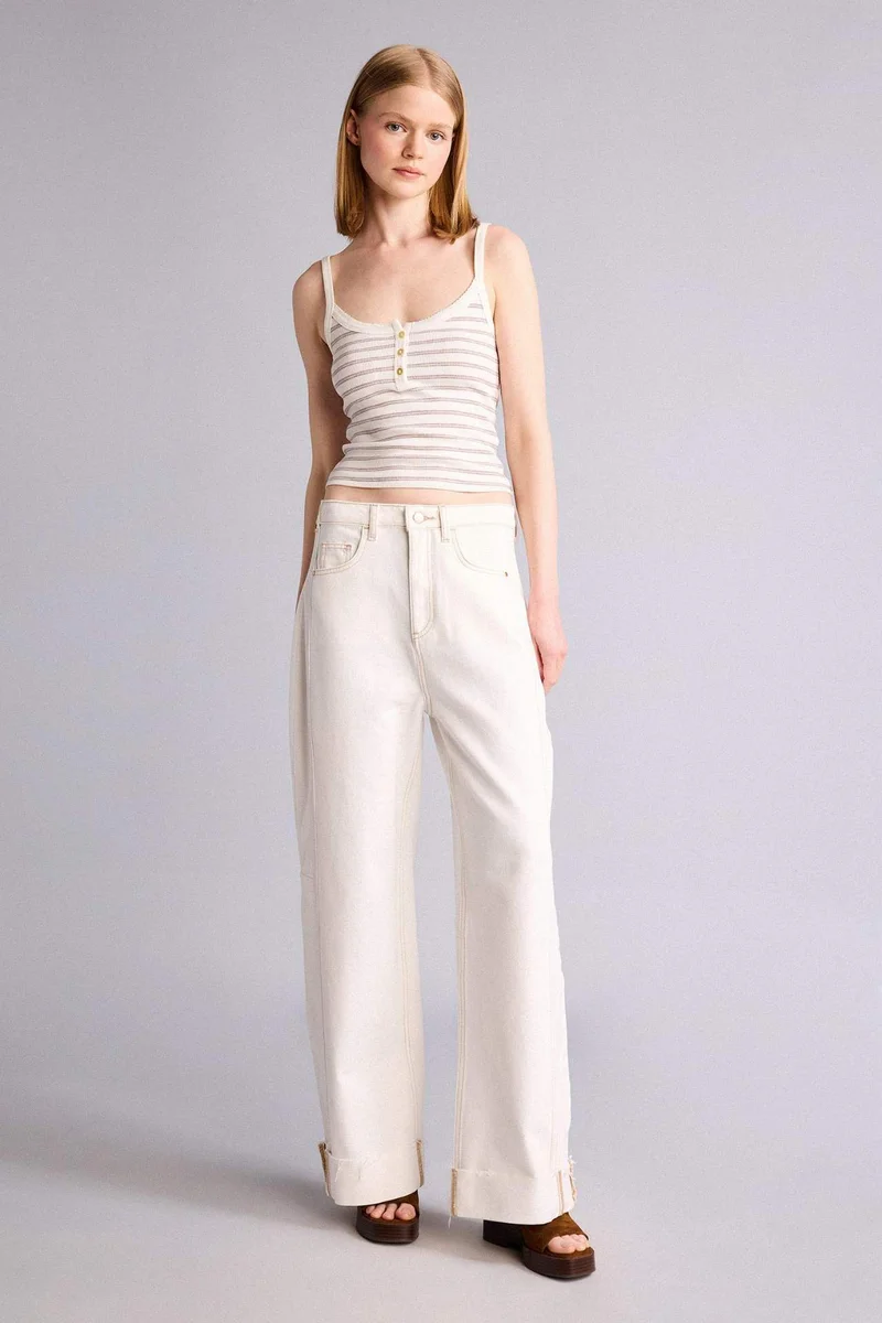 ديفاكتو Slim Fit Ribana Tank Top