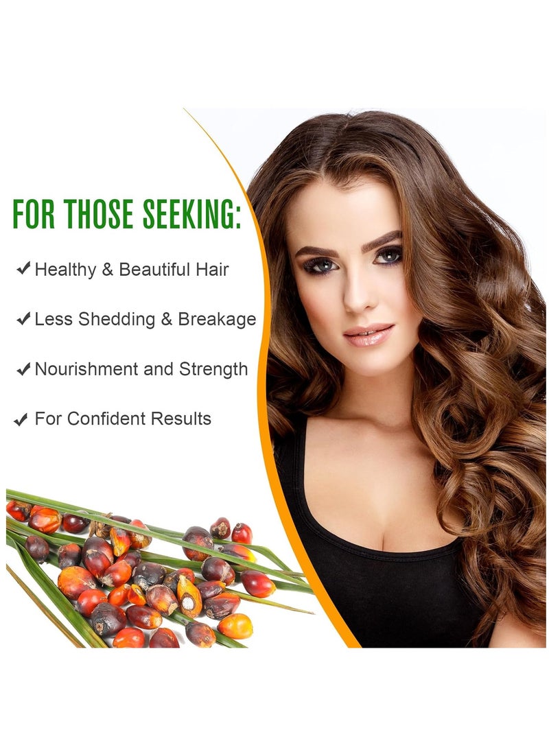 ALIVER 2 Pcs Natural Batana Oil for Hair Care Hair Conditioner Oil for Thin Hair Repair Damaged Hair Nourishes Thin Hair Scalp Skin and Loss Hair Growth Fit for All Hair Types Raw Batana Oil 60ml x 2  - Image 4
