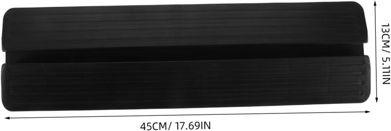 Zerodeko 2pcs Protective Kick Plate for Gate Black Support Feet Stairway Ramp Doorway Bridge Pet Enclosure Furniture Protection - Image 2