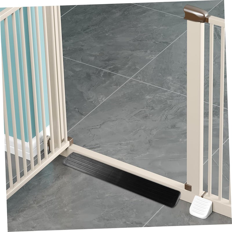 Zerodeko 2pcs Protective Kick Plate for Gate Black Support Feet Stairway Ramp Doorway Bridge Pet Enclosure Furniture Protection - Image 5