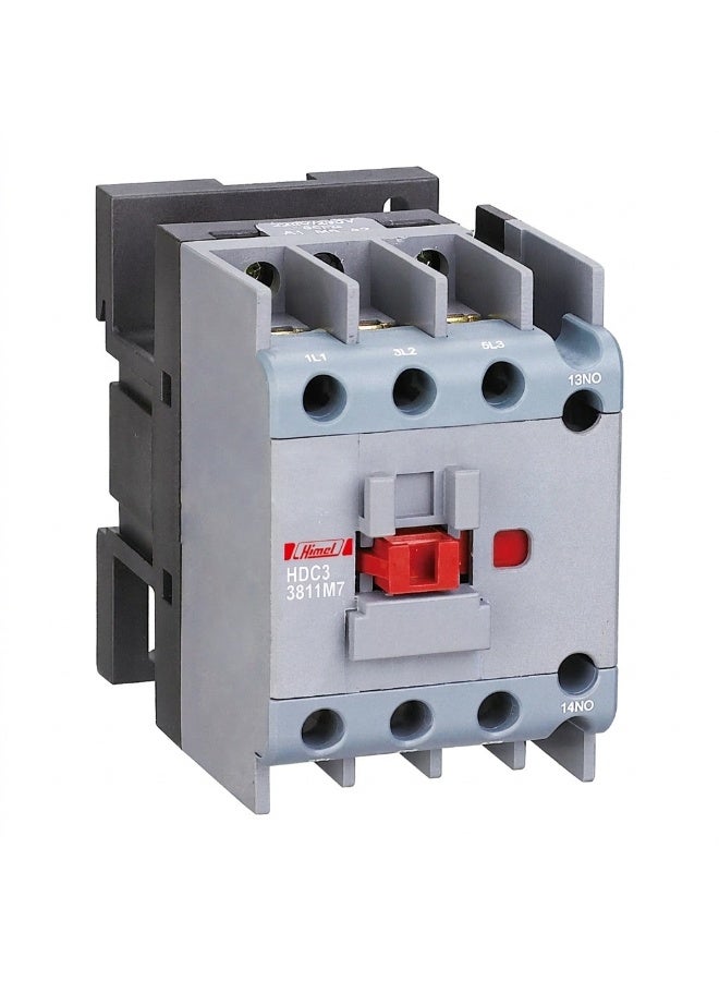 Himel Contactor 38A, 3 Pole , 220VAC Coil ( 1NO+1NC) Motor Control up to 18.5kW / 25HP Himel HDC33811M7 - Image 1