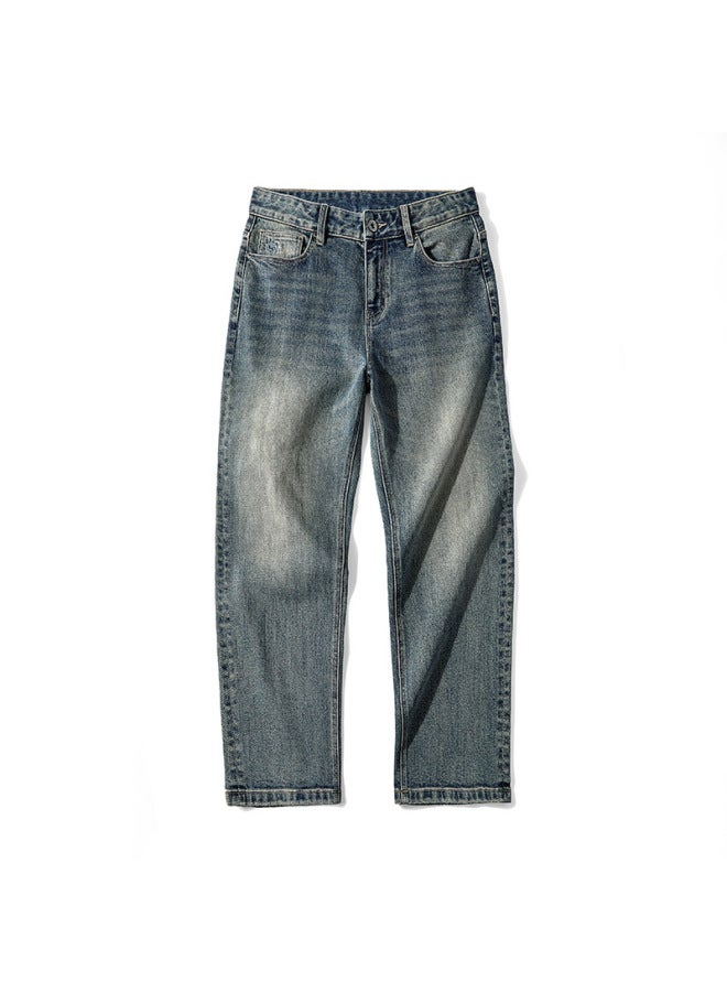 Men's Clothing Summer New Stretch Jeans Men's Style Loose Retro Straight-leg Pants