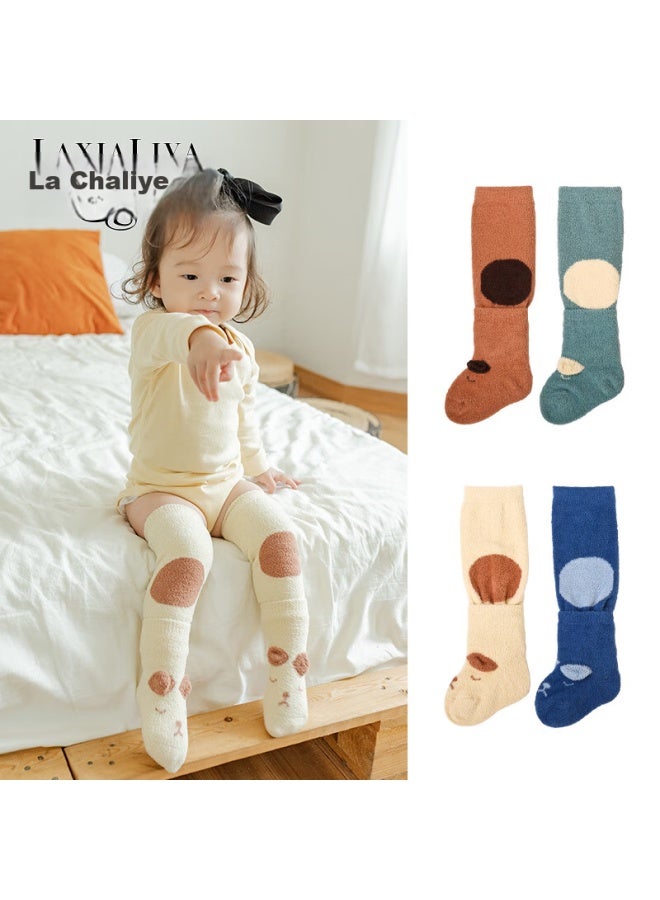 Laxialiya Baby Knee Pads Crawling Knee Protectors Baby Foot Covers Children's Socks Infant Leg Warmers Sleep Socks Toddler Autumn Winter