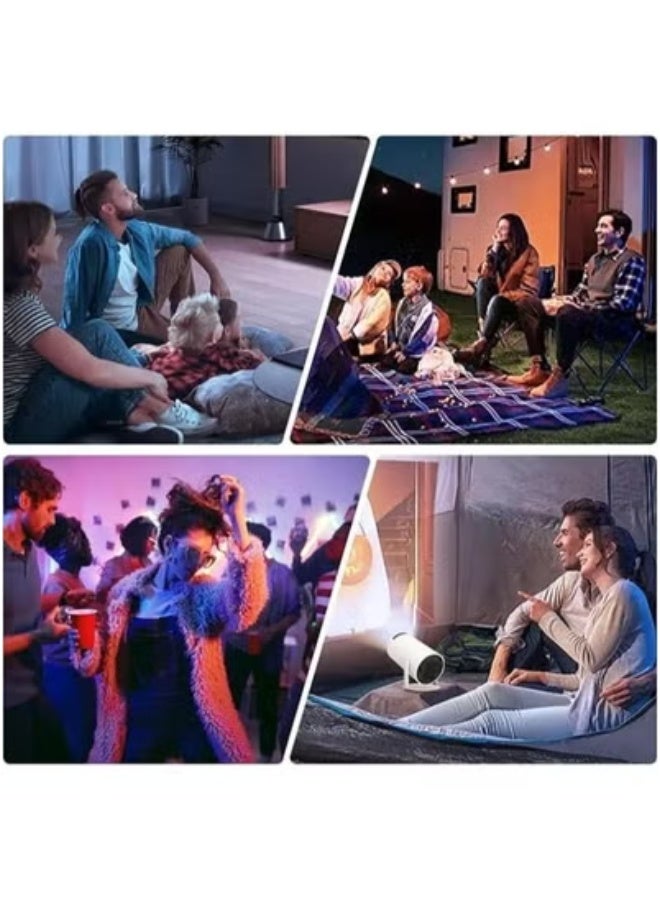 JAJEEK HY300 Mini Smart Projector 4K Support | Android 11 WiFi 6 & Bluetooth 5.0 | 1080P Full HD Display with Native 720P Resolution | Compact Beam Projector for Movies, Games & Streaming | Built-In Speakers, HDR Display | Indoor & Outdoor Use  - Image 5