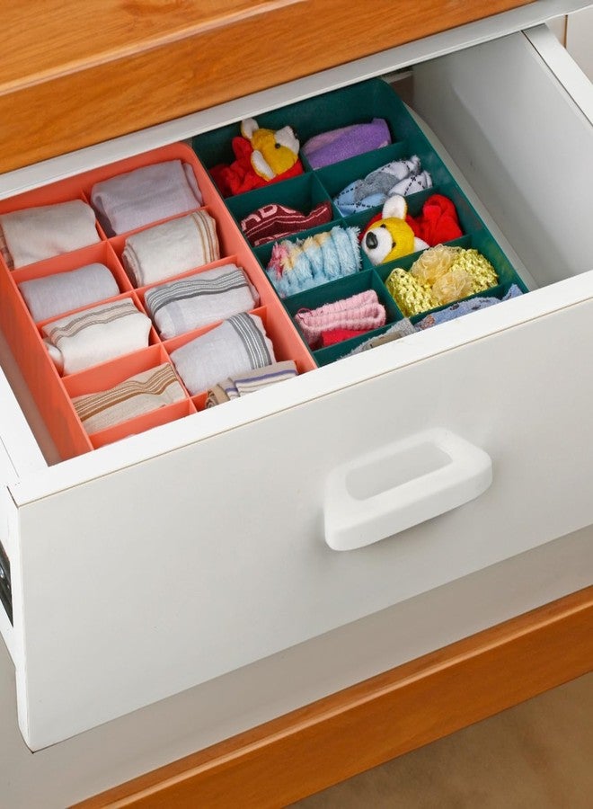 TASMAX Multipurpose socks storage organizer trays for storage organizer socks organiser for wardrobe cosmetic organizer tray Drawer Organizer Underwear Innerwear Socks Undergarments Storage pack2 - Image 4