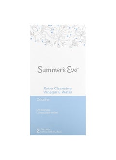 Summer's Eve, Douche, Extra Cleansing, Vinegar & Water, 2 Units, 4.5 fl oz (133 ml) Each