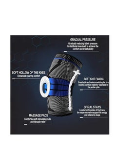 Relax Smart Knee Protector Support 2 Pieces Smart Knee Compression Protector to Relieve Knee Pain and Stabilize with Silicone Gel Brace XL  - Image 3