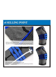 Relax Smart Knee Protector Support 2 Pieces Smart Knee Compression Protector to Relieve Knee Pain and Stabilize with Silicone Gel Brace XL  - Image 2