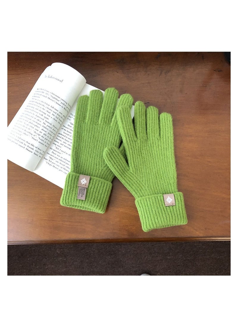 Loquat - Solid Knit Gloves - Image 1
