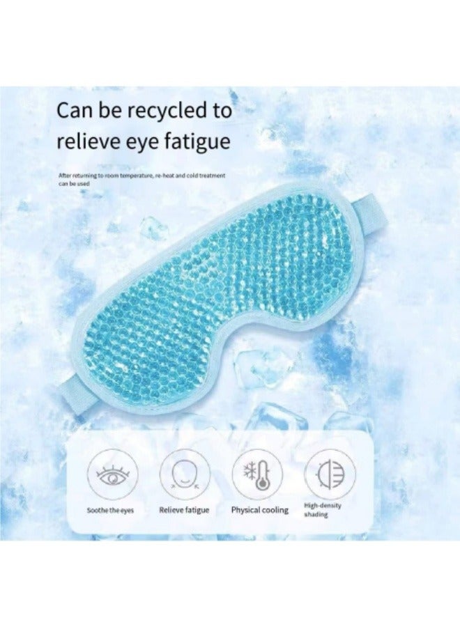 Hot And Cold Therapy Gel Beads Ice Eye Mask Cooling Gel Ice Eye Mask Reusable Hot Cold Pack Compress For Stress Relief Headaches Migraines Puffiness Dark Circles Puffy Eye And Dry Eyes - Image 2