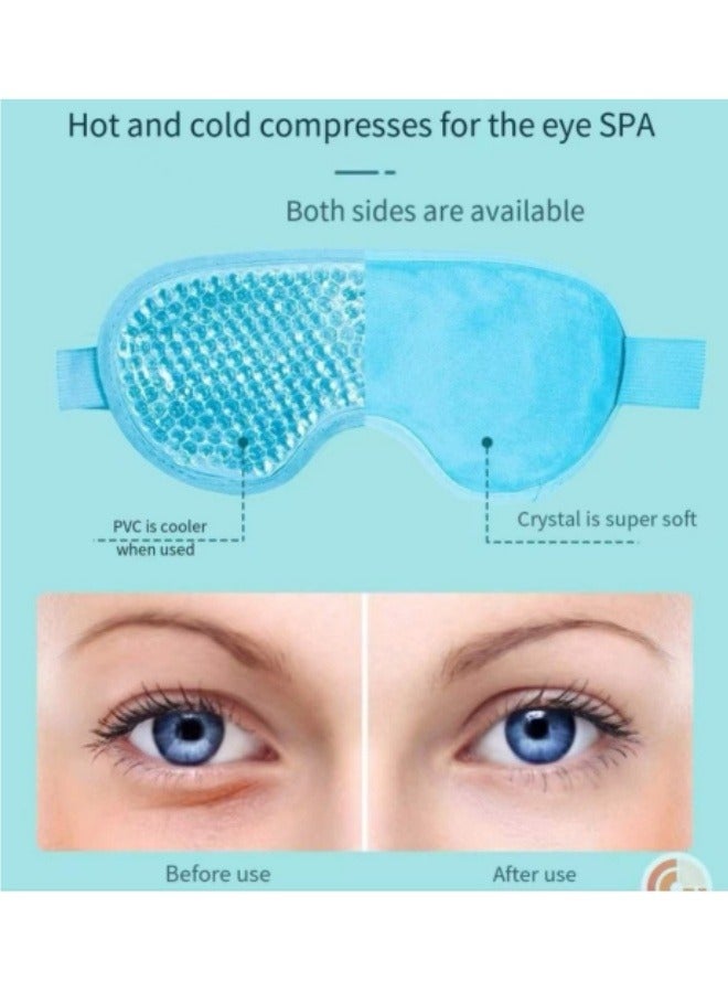 Hot And Cold Therapy Gel Beads Ice Eye Mask Cooling Gel Ice Eye Mask Reusable Hot Cold Pack Compress For Stress Relief Headaches Migraines Puffiness Dark Circles Puffy Eye And Dry Eyes - Image 5
