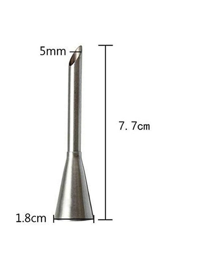 Perfect Pricee 6mm Stainless Steel Cream Icing Piping Nozzle Tip with Closed Star Opening, Silver - Image 5