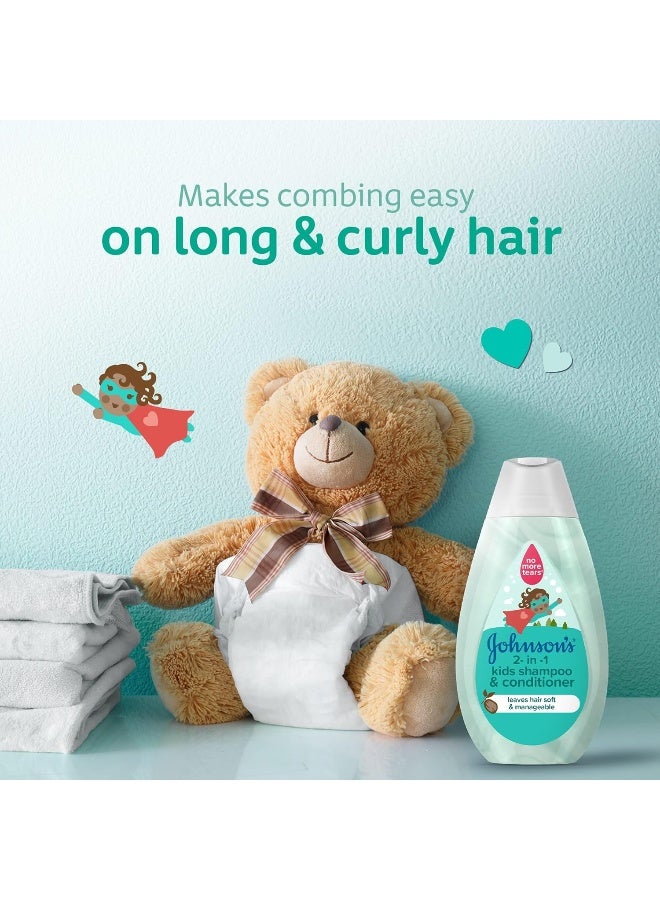 Johnson's Baby 2-In-1 Kids Bath, Shampoo & Conditioner, 500ml - Image 3