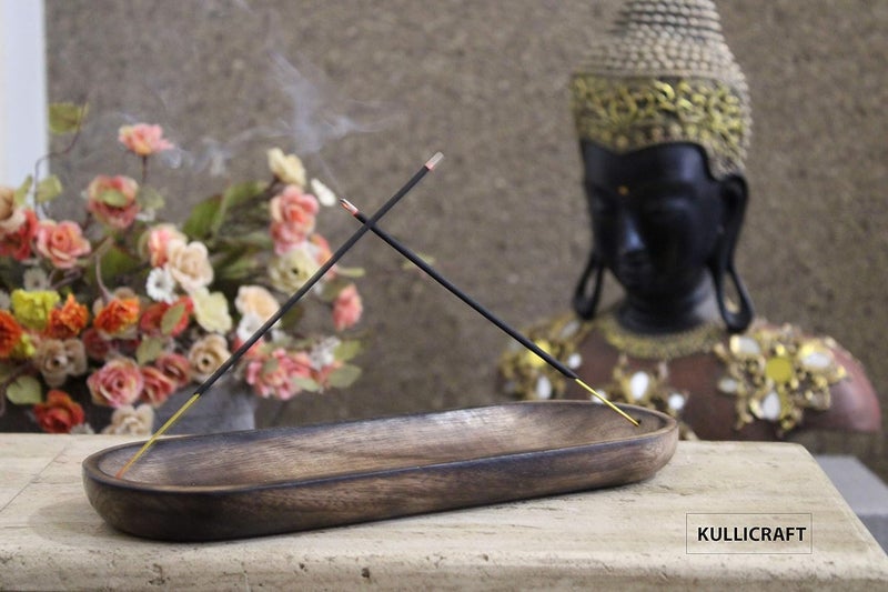 KC KULLICRAFT KC KULLICRAFT Wood Agarbatti 11 x 4 x 1 inch Brown 