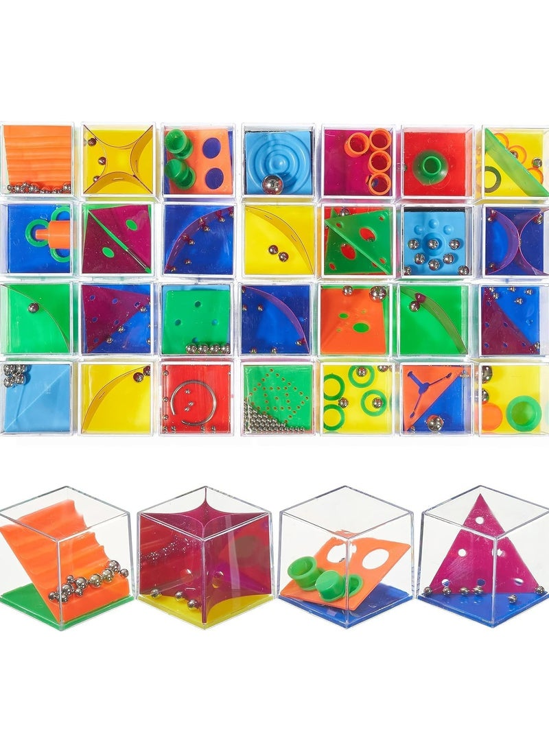 CMGTYYD 24Pcs Mini Puzzle Toys, Brain Teaser for Kids, Party Favors, Balance IQ Maze Game Fidget Box, Birthday Return Gifts  - Image 1