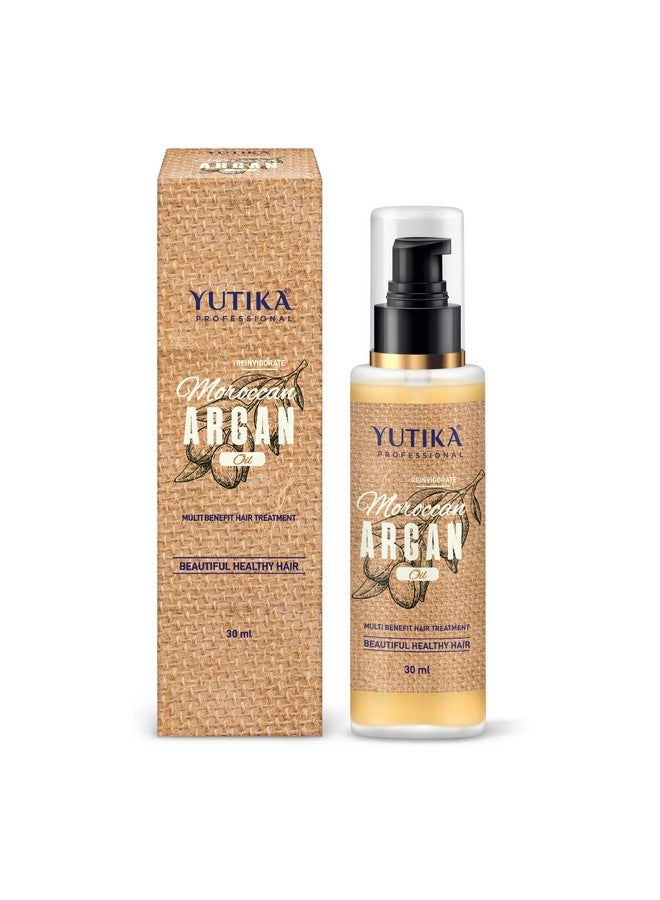 Yuthika Yutika Professional Moroccan Argan Oil For Hair - 30Ml, Silky, Shiny & Nourished Hair Oil For Men & Women - Image 1
