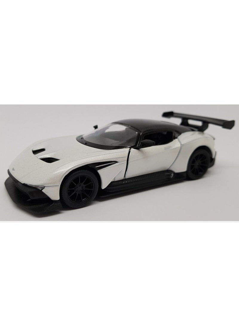 كين سمارت مجموعة من 12 قطعة بمقياس 1:38، سيارة أستون مارتن فولكان 2016، سيارة لعبة قابلة للتحصيل بسقف صلب، مزودة بباب قابل للفتح، وملصقات - Image 4