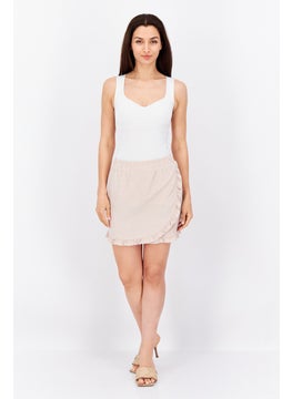 Women Plain Terry A Line Skirt, Beige - pzsku/Z7051675EE8C9EB2EEEBEZ/45/_/1731852425/8ede4ed4-cbc4-4f66-bacc-2375d312c47e